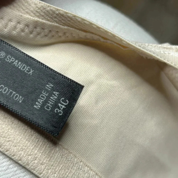 Soma Beige Lightly Padded Underwire T Shirt Bra Size 34C - Picture 5 of 5